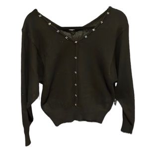 Black Sweater with Embellishments